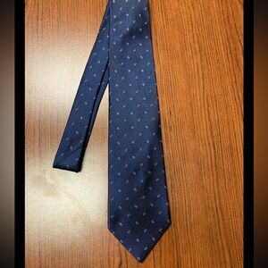Brooks Brothers Navy Blue Patterned Men's Tie